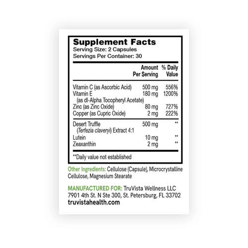 TruVista Desert Truffle Plus AREDS2 ™ and TruVista Desert Truffle Extract™